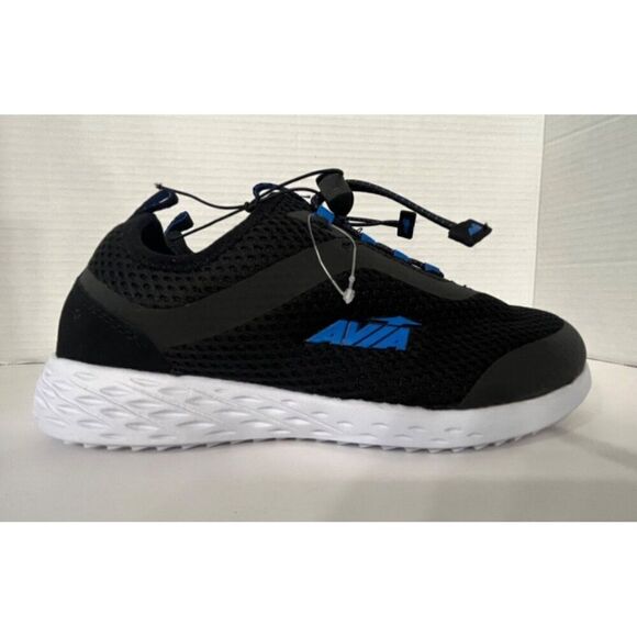 Avia Avi Spirit Slip On Boys' Sneakers, Black/blue, Sz. 4 - Picture 2 of 11